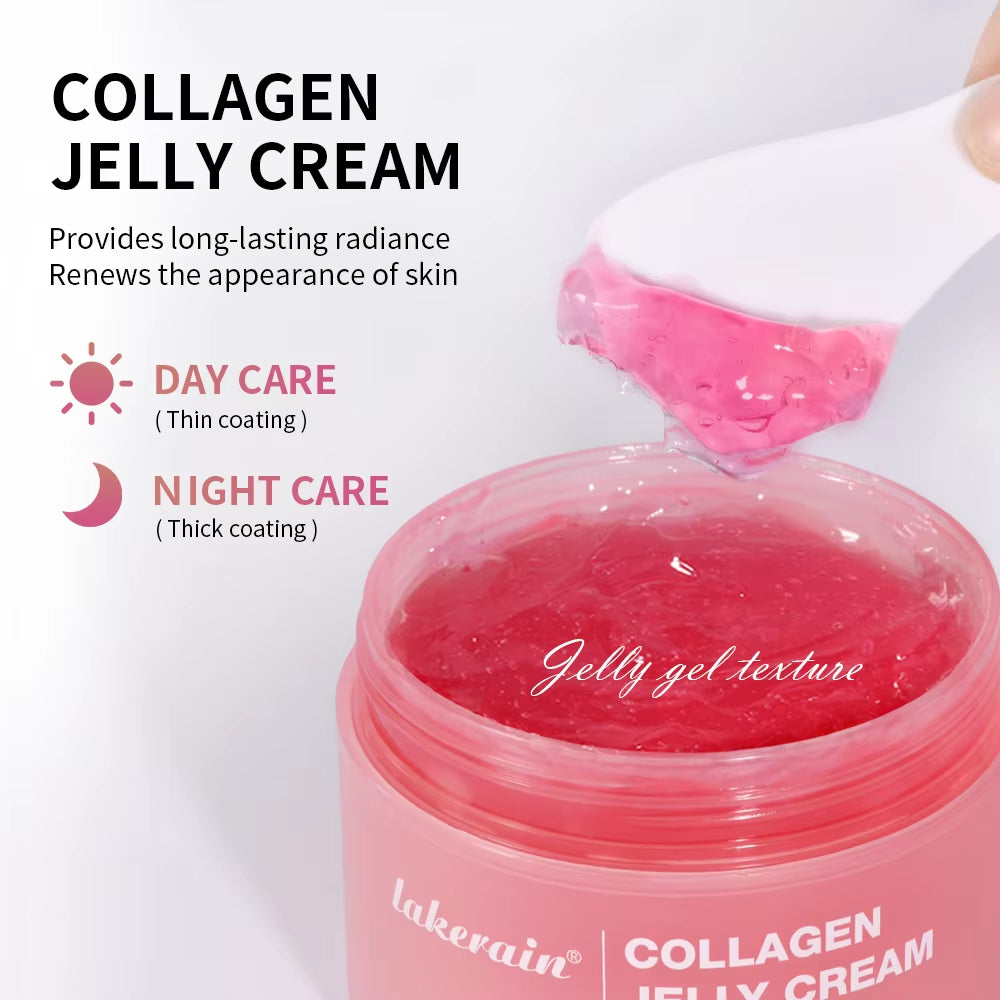 100G Collagen Jelly Cream Hydrolyzed Collagen Soft Moist Jelly Essence Shrinks Pores Moisturizing Soothing Skin Care Products